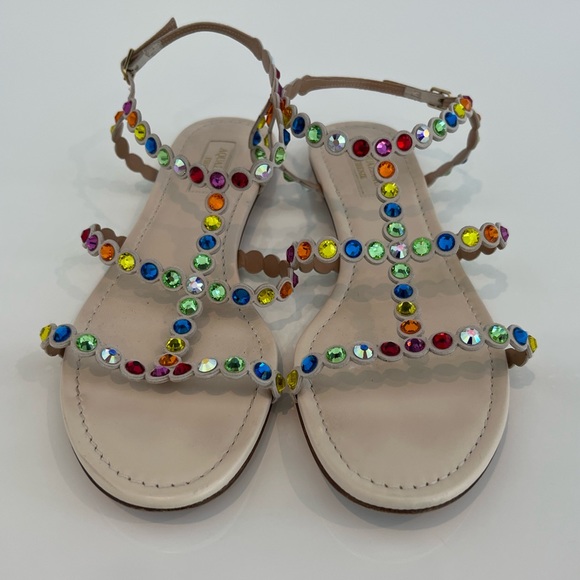 AQUAZZURA MULTI COLOR SANDALS SIZE 8 - Picture 11 of 16